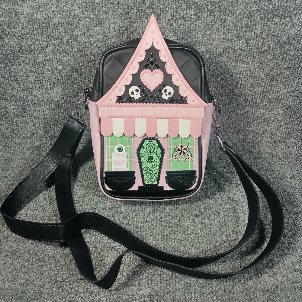 Bath Body Works Haunted House Bag Purse Crossbody GLOW - Picture 2 of 8
